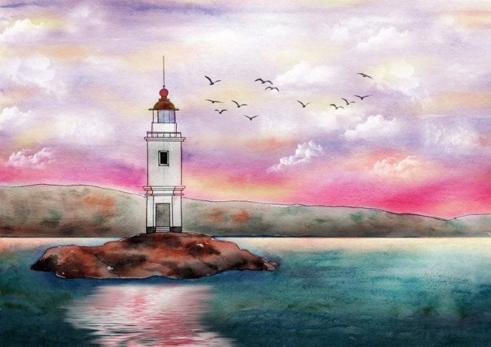 Lighthouse Sea Ocean Beach Sky Nature Coast